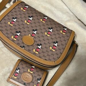 Disney Gucci bag with wallet
